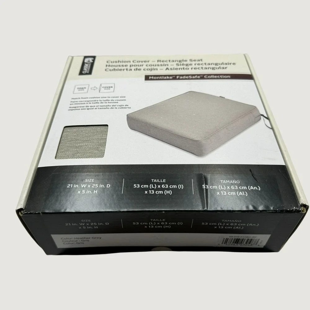Classic Accessories Montlake FadeSafe Cushion Cover Rectangle Seat 21
